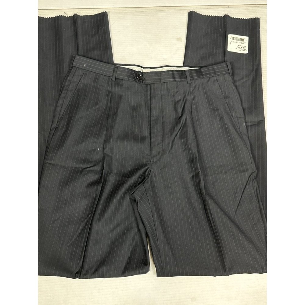 New Hart Schaffner Marx Studio Wool Dress Pants 38 x 40 XL Pinstripe Unhemmed